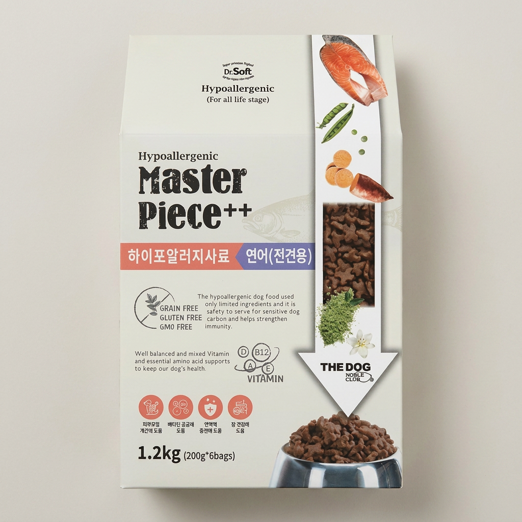 더독 닥터소프트 명작 시그니처 사료, 오리 앤 크릴새우, 1.2kg, 1개