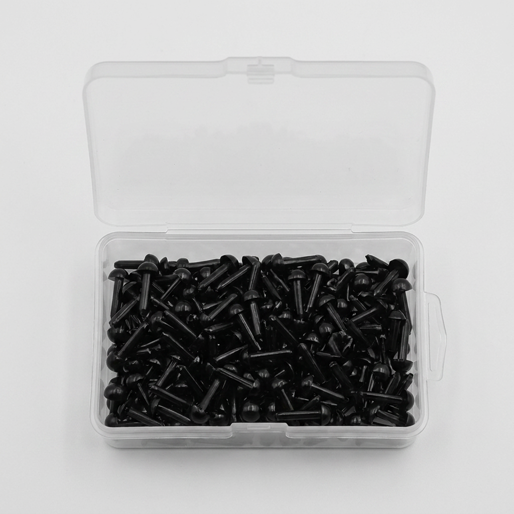 모니모니 인형눈, 3mm 150p + 4mm 150p, 케이스 포함, 300p 세트, 1개 상품 이미지