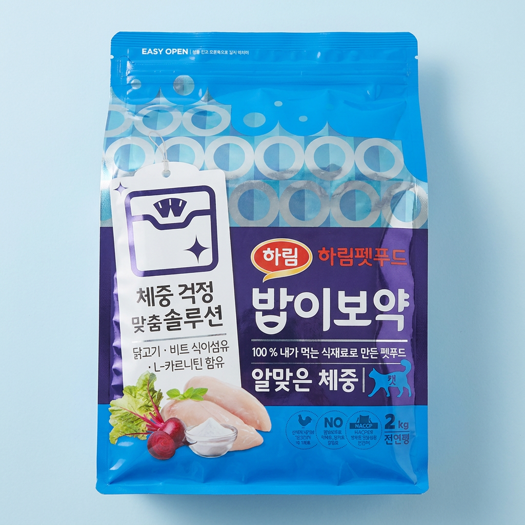 하림펫푸드 밥이보약 CAT 알맞은 체중, 2kg, 1개
