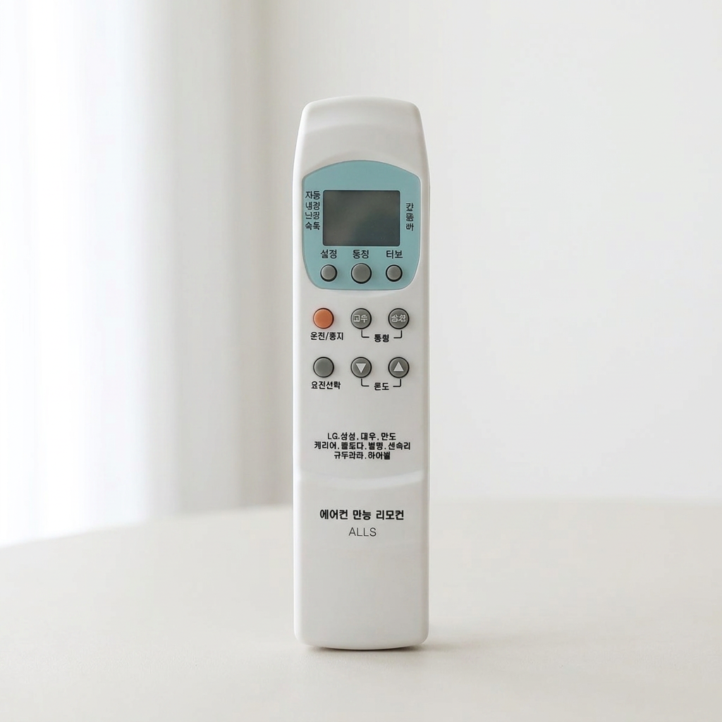 ALLS 에어컨 만능리모컨, 통합설정형, 삼성 LG 대우 만도 캐리어 하이얼, 1개