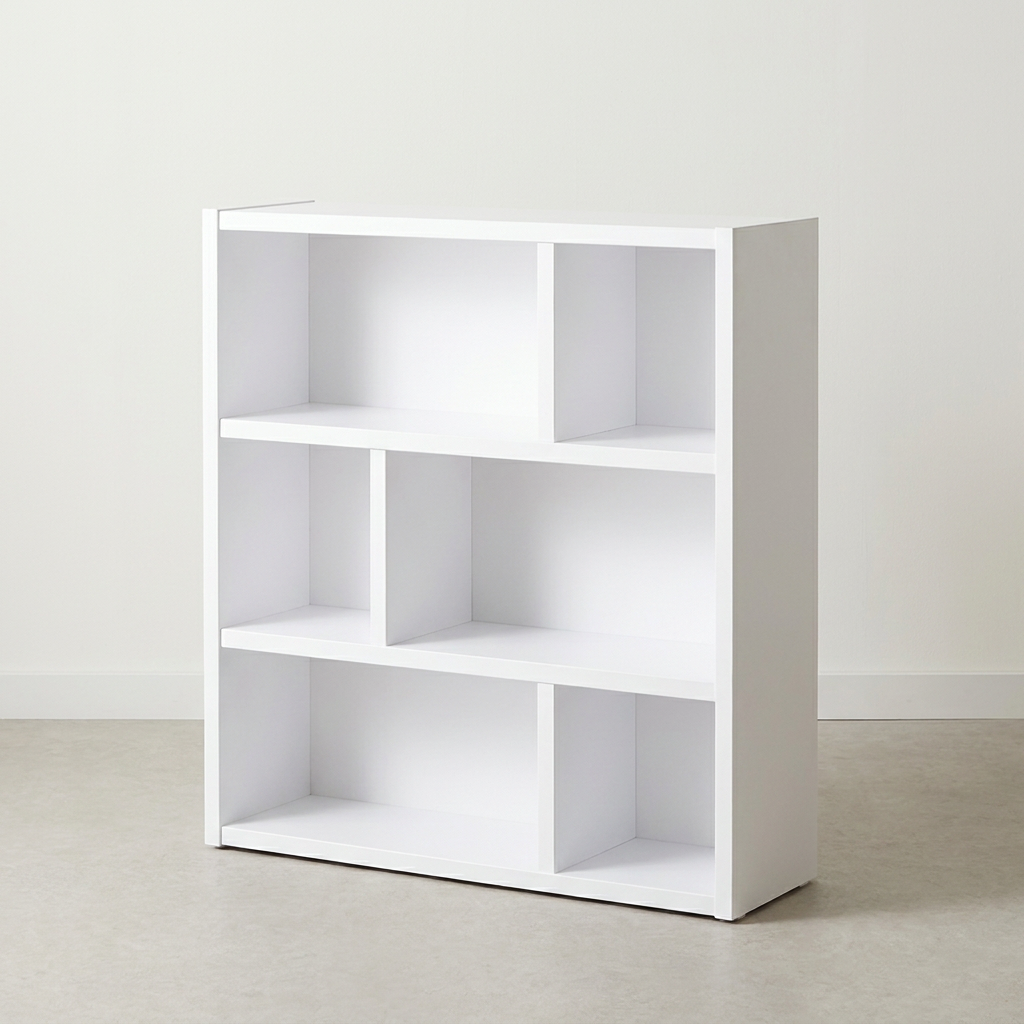 삼익가구 모이 3단 책장, 메이플+화이트, 1200mm, 3단
