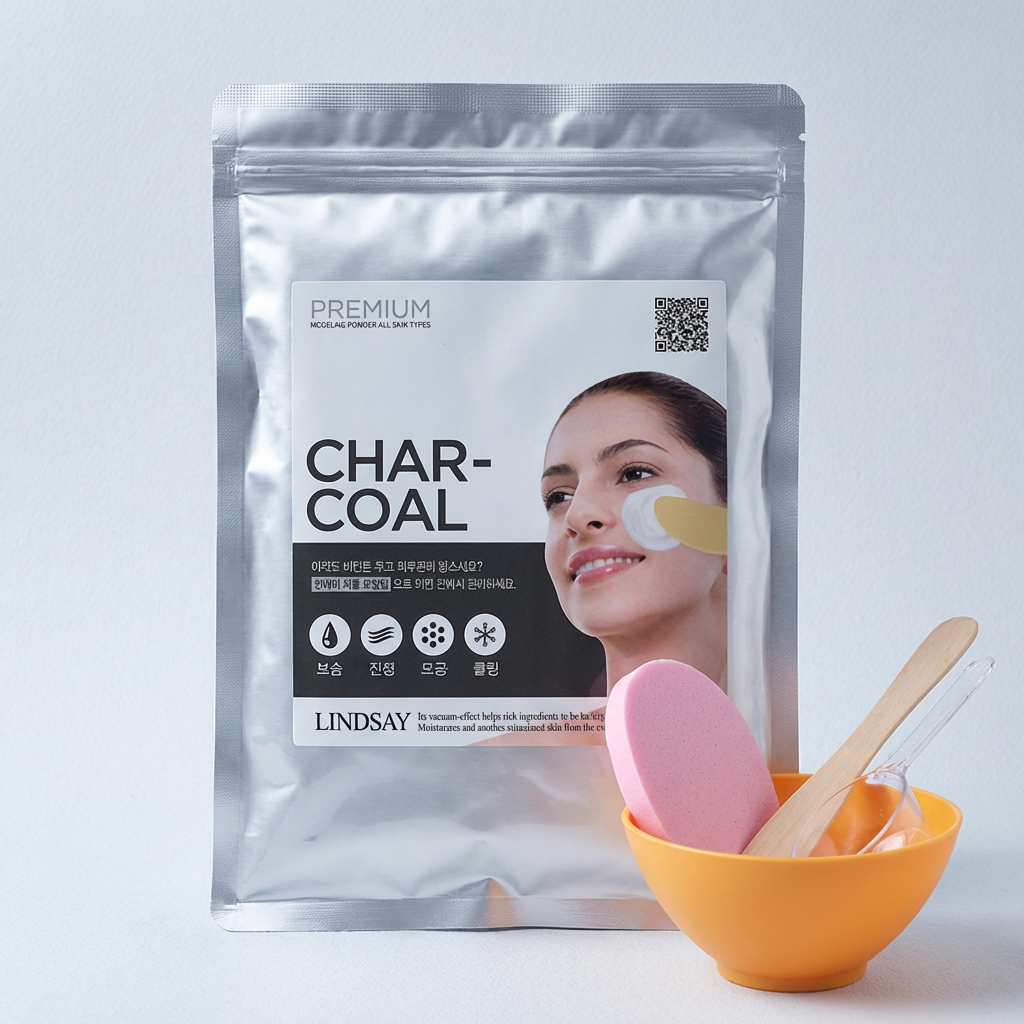 린제이 모델링팩, 차콜, 1kg + 팩도구 3종 + 해면, 1세트