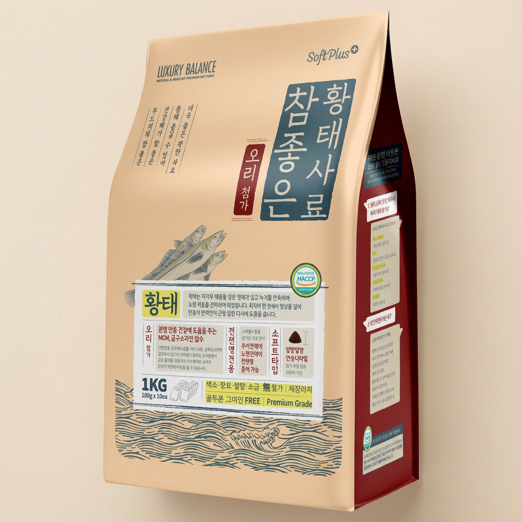 소프트플러스 참좋은 황태사료, 오리, 1kg