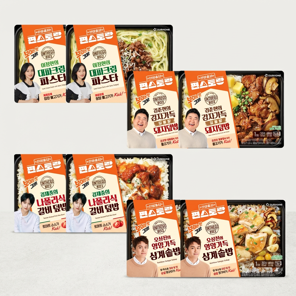 오뚜기 편스토랑 우승 도시락 BEST 모음, 280g, 8팩