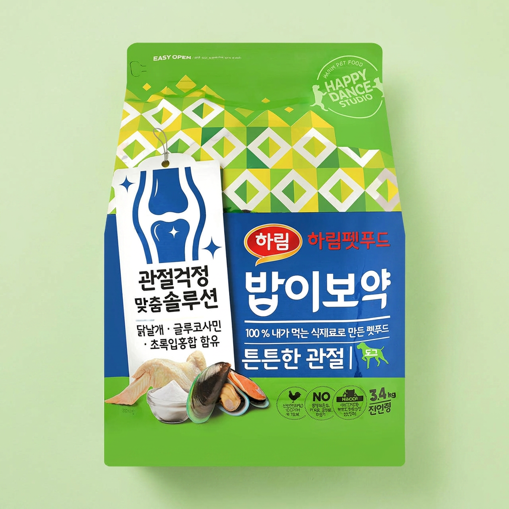 하림펫푸드 밥이보약 DOG 강아지 사료, 3.4kg, 2개, 시니어