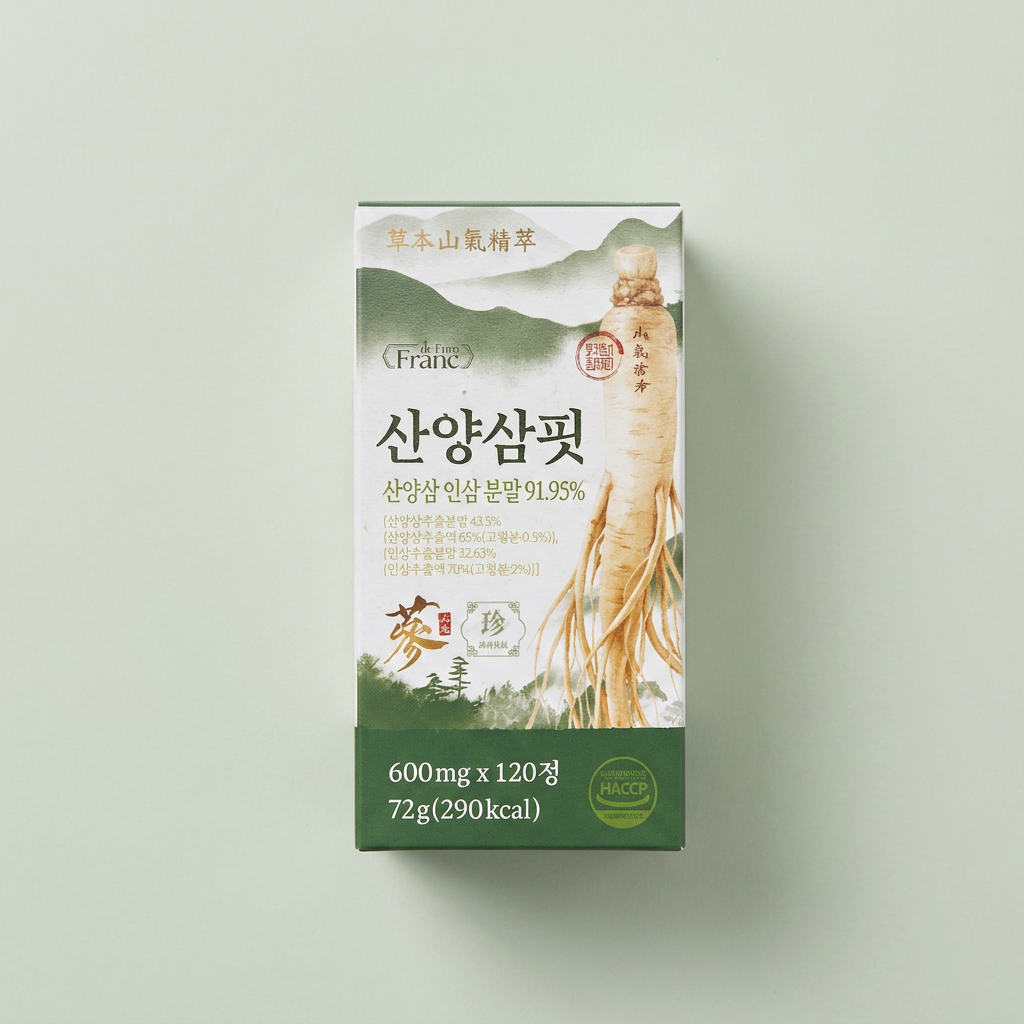 산양삼핏, 120정, 4개