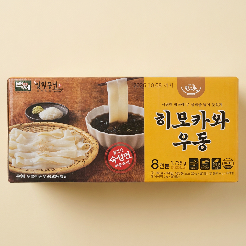 백제 히모카와 우동, 217g, 8개