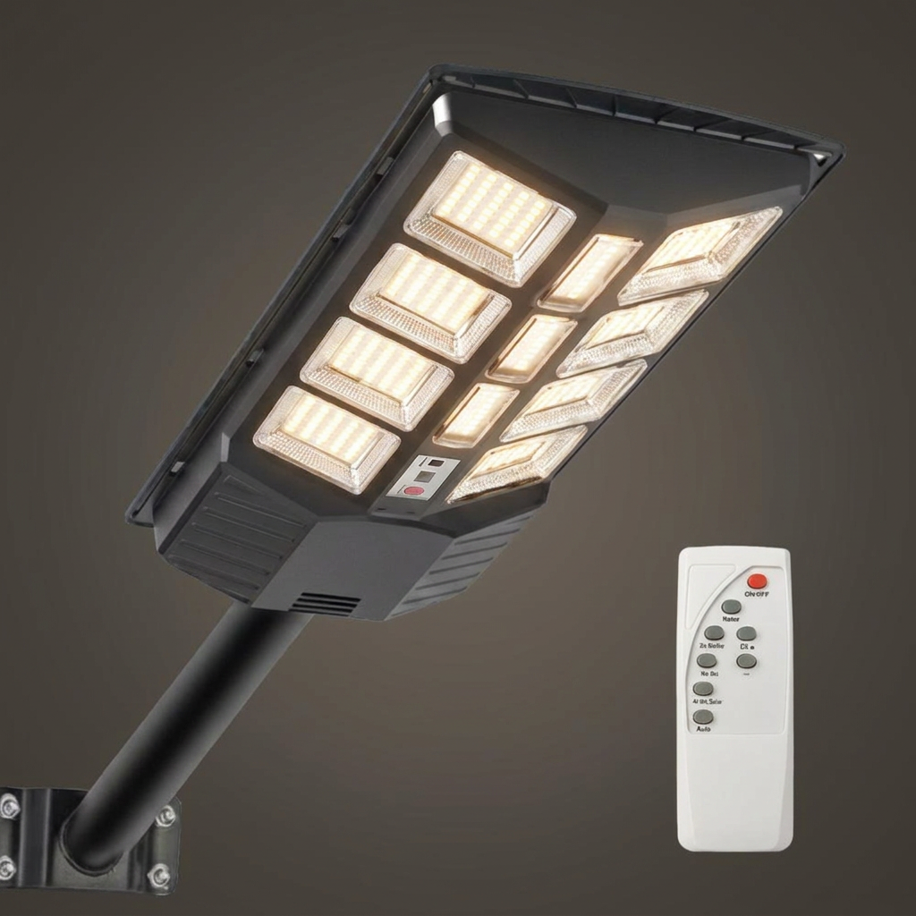 21세기트랜드 레이온 태양광 가로등 5730 LED 380구 상시점등 벽걸이 기둥장착 LED조명, 기둥장착형