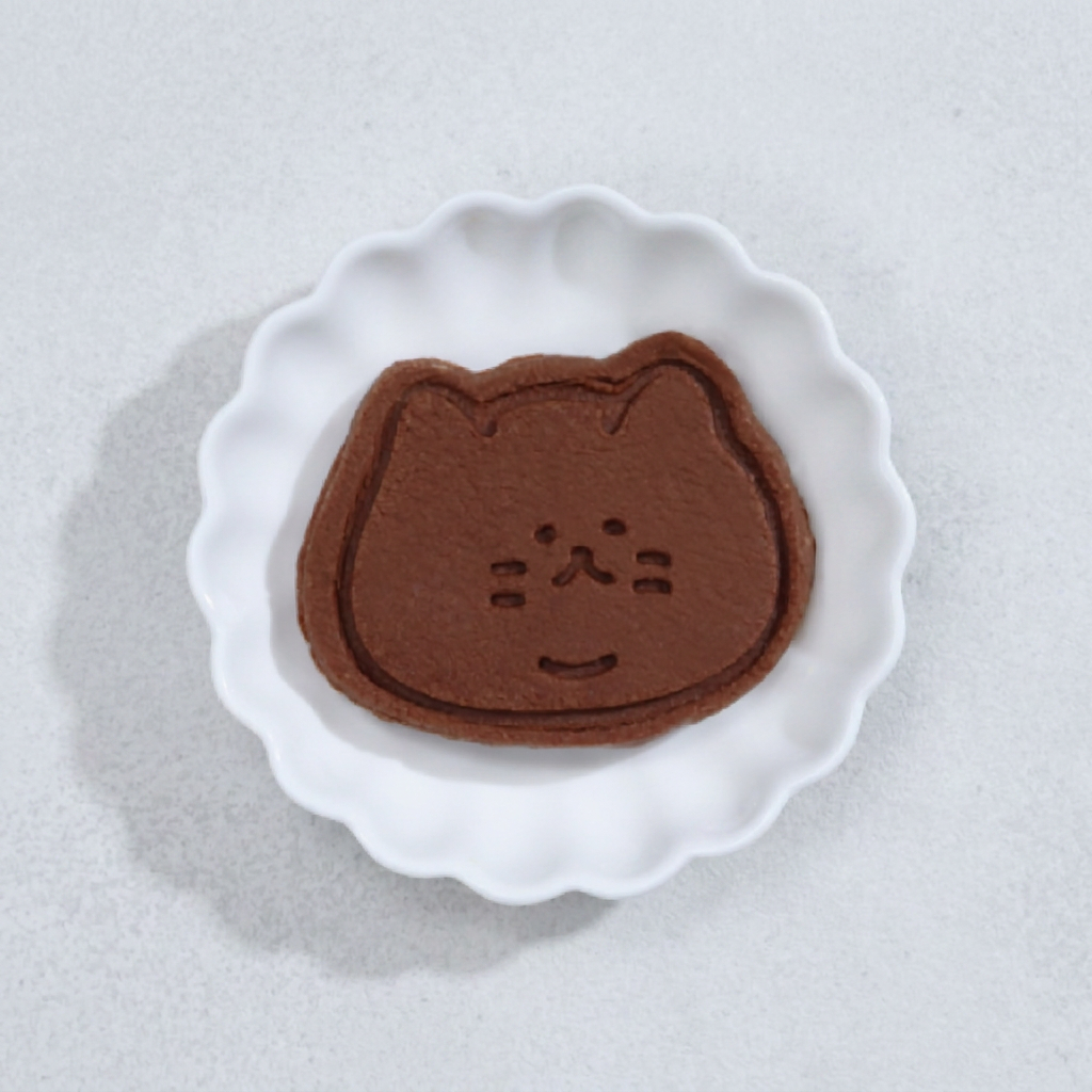 이중턱 뚱냥이 쿠키커터, GM0088, 1개