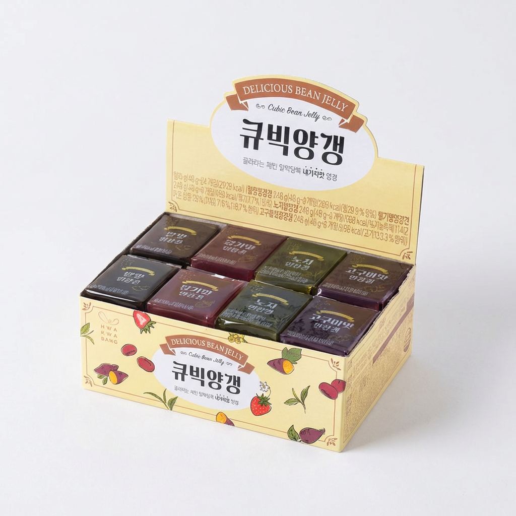 화과방 큐빅양갱, 40g, 24개입, 4개