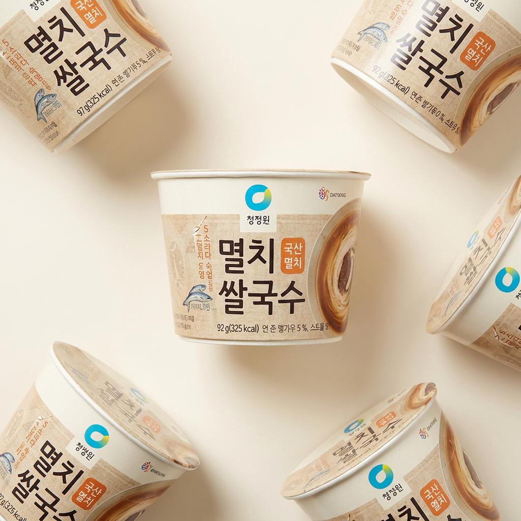 청정원 멸치 컵쌀국수, 92g, 12개
