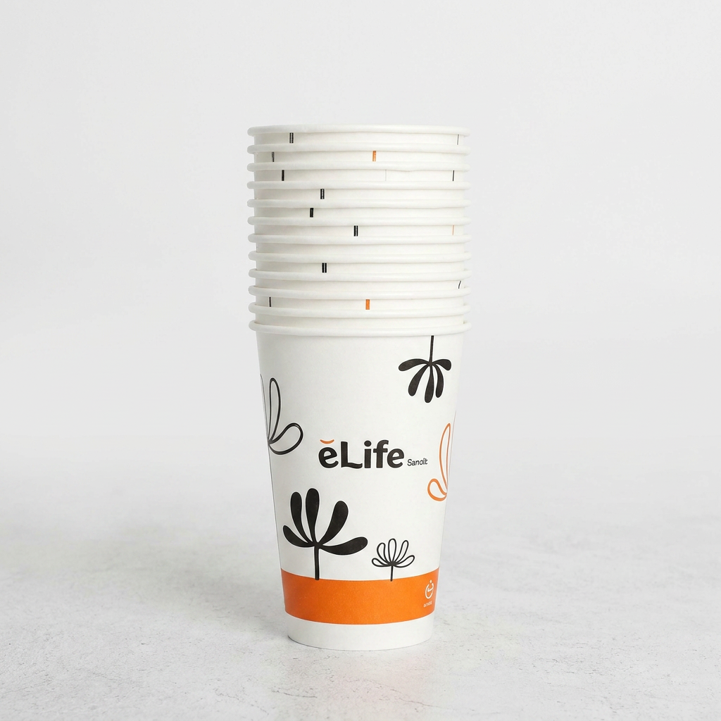 롯데이라이프 일회용 종이컵 이라이프 종이컵, 340ml, 25개