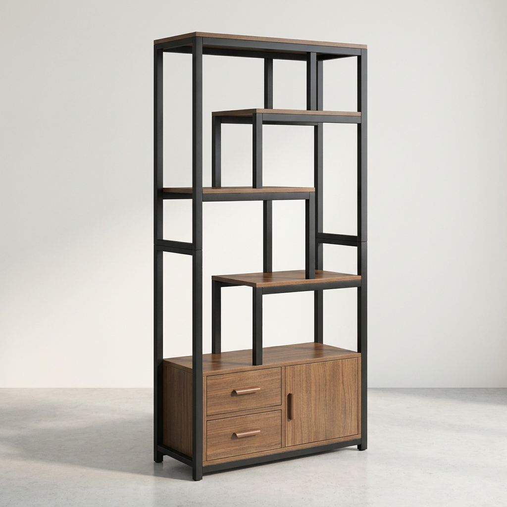 거실 북유럽풍 80cm 진열장, 단일색상