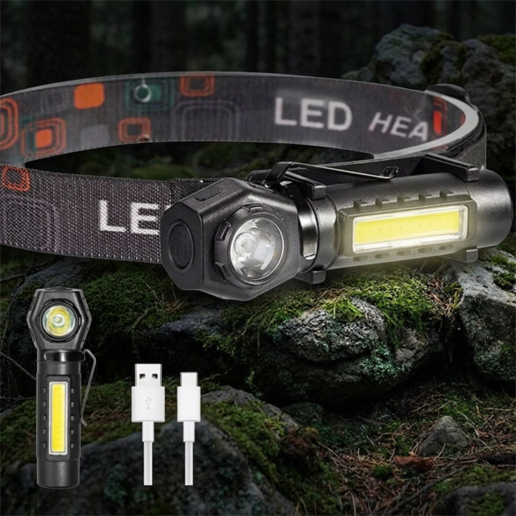 캠핑용 랜턴 56Ea led 등 다용도 작업등 충전 조명 야외 차량용 충전식 산책용 비상용 휴대용 자전거, 1개