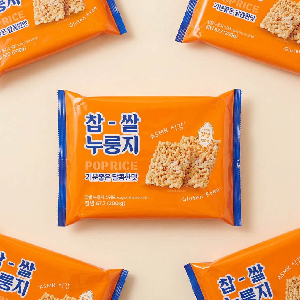 찹쌀누룽지 과자 스위트, 300g, 12개입, 2개