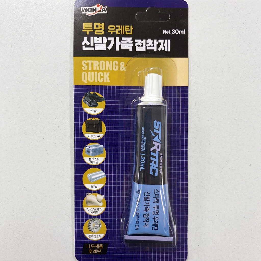 크린스타 투명 우레탄 신발가죽접착제, 30ml, 1개