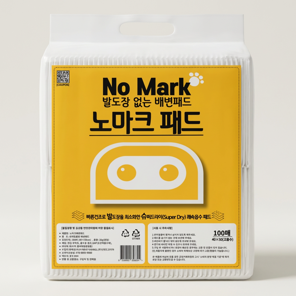 노마크 배변패드, 표준형 고흡수, 100매, 1개