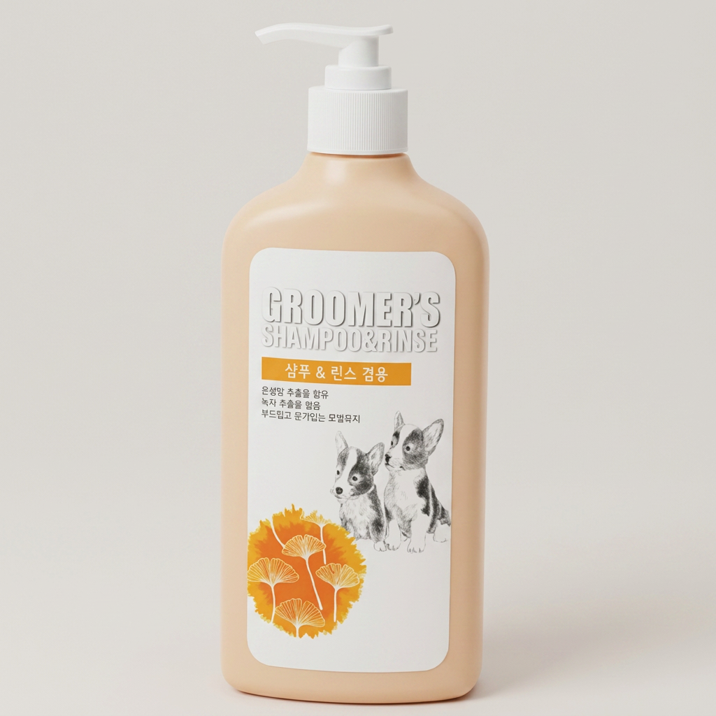 보습 애견 샴푸 린스겸용 400ml, 1개