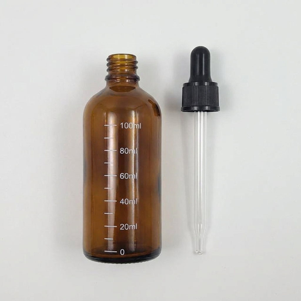 브라운 유리 스포이드 병, 5ml/10ml/20ml/30ml/50ml/100ml, 1개