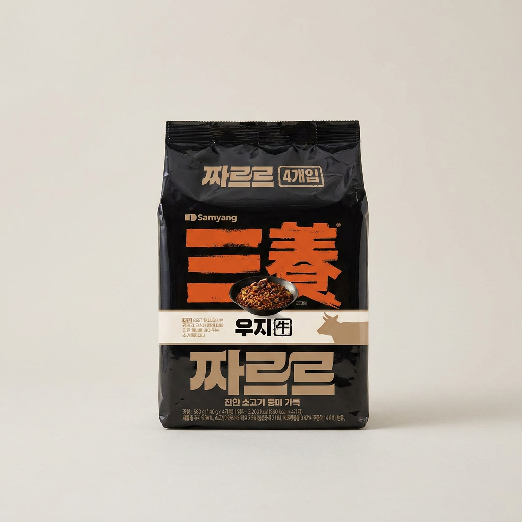 삼양 짜르르 우지 프리미엄 짜장라면, 140g, 12개