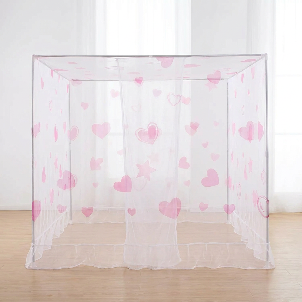 온돌방모기장 사각메쉬모기장 침대모기장 거실모기장, 색상, 200x180x185cm