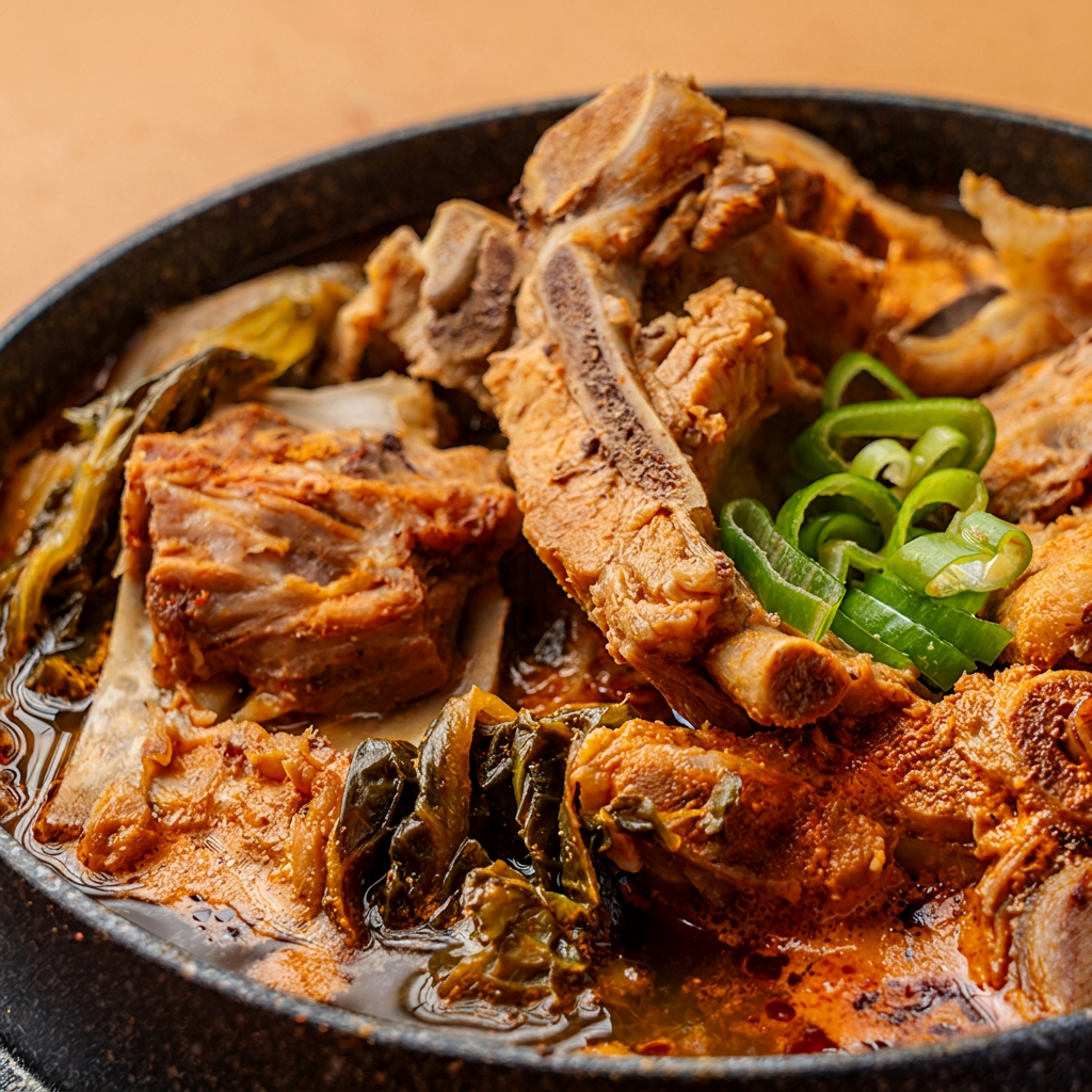 전라도청년 푸짐한 우거지 감자탕, 1kg, 3팩 토스쇼핑 특가