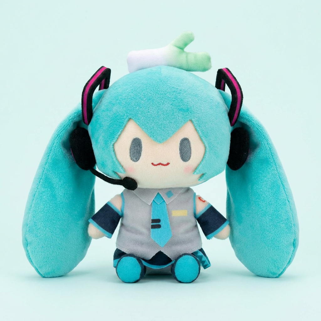 토비상사 하츠네미쿠 봉제 미니인형, 민트, 15cm, 1개