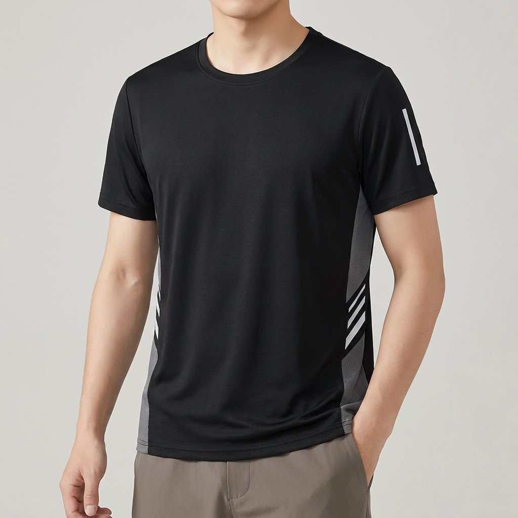 여름 반팔티 냉장고 아이스 쿨링 쿨티 냉감 메쉬 반팔 티셔츠 츠야, 블랙, 3P, 5XL
