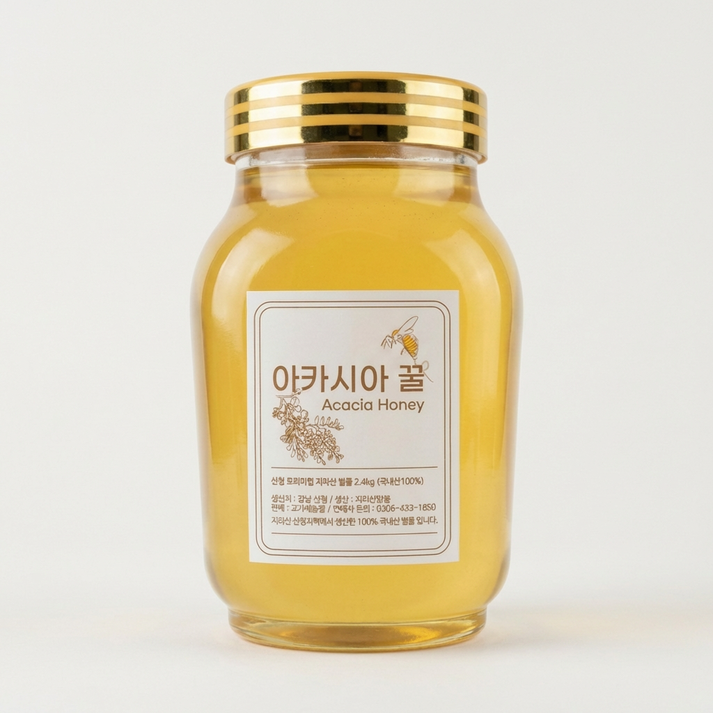 고가네 농장 지리산 자연벌꿀 아카시아벌꿀, 2.4kg, 1개