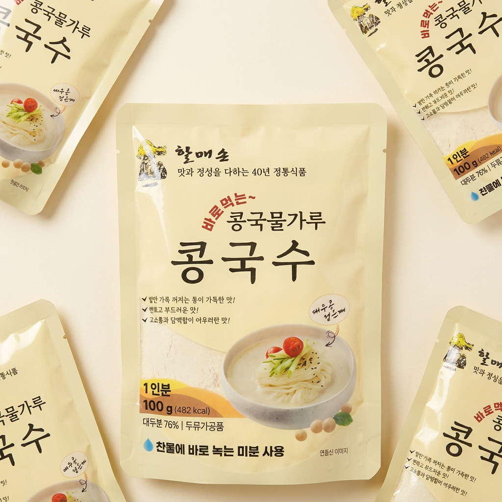 정통식품 할매손 콩국물가루 콩국수, 대두콩, 100g, 5개