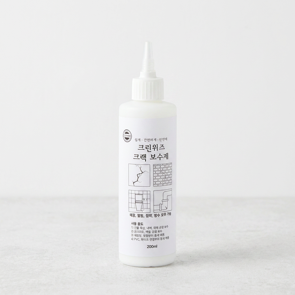크린위즈 틈새 메꾸미 크랙보수제, 투명, 200ml, 2개