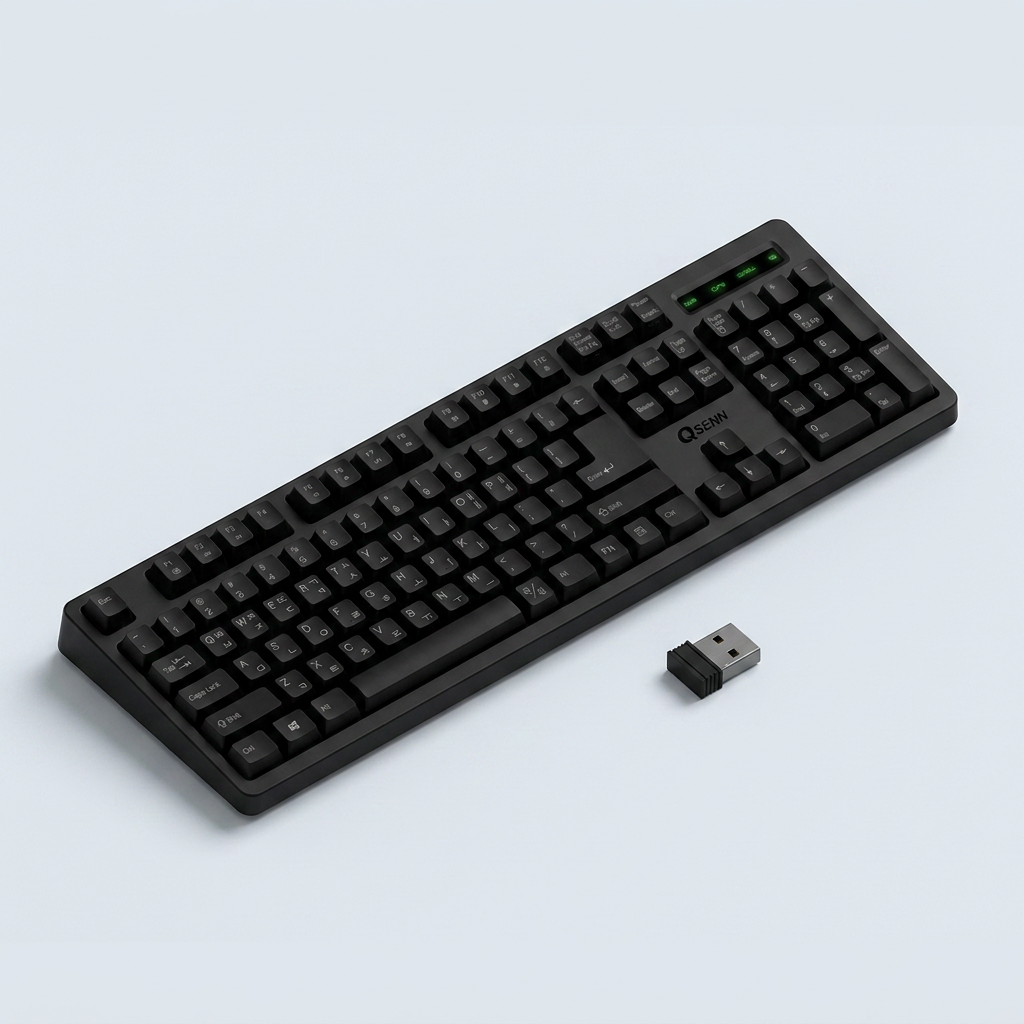큐센 무선 멤브레인 키보드, SEM-DT45 Plus, 핑크, 1개