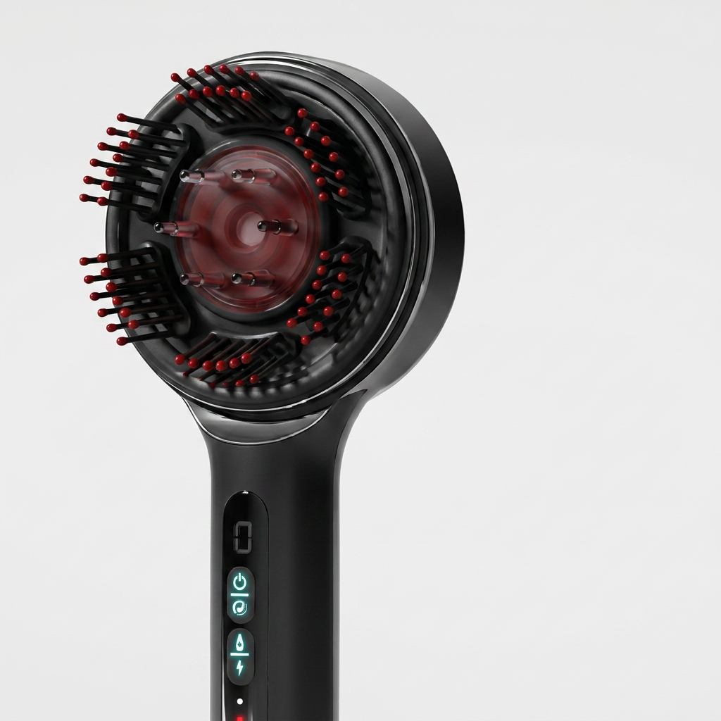 미오데칼코마니 다모아 두피 브러쉬 마사지기, 검정