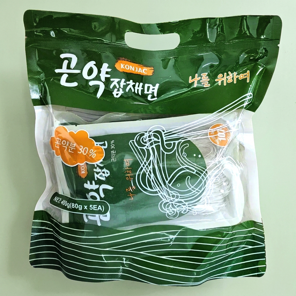 곤약잡채면, 80g, 10개