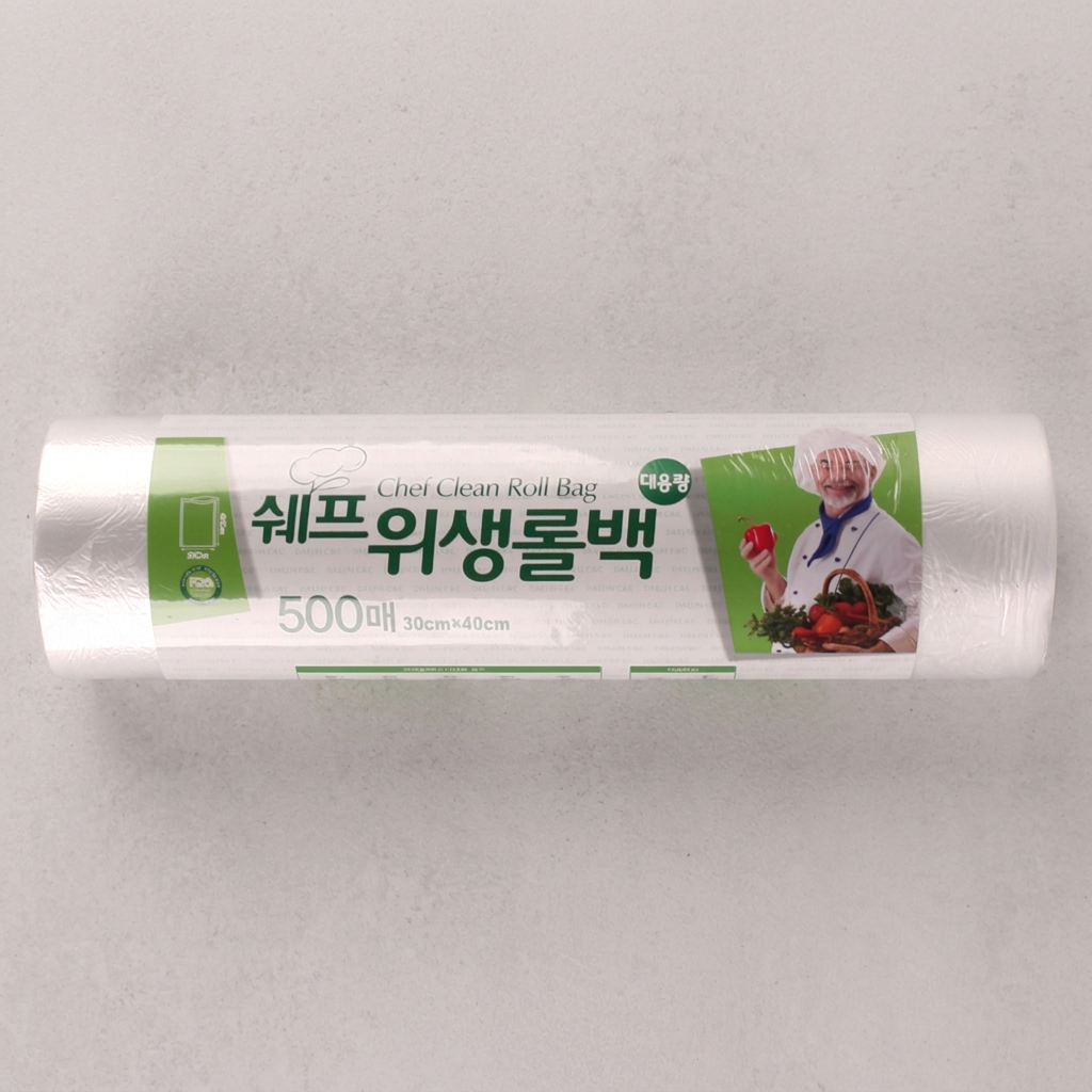 쉐프 위생롤백, 30x40cm, 500매입, 1개