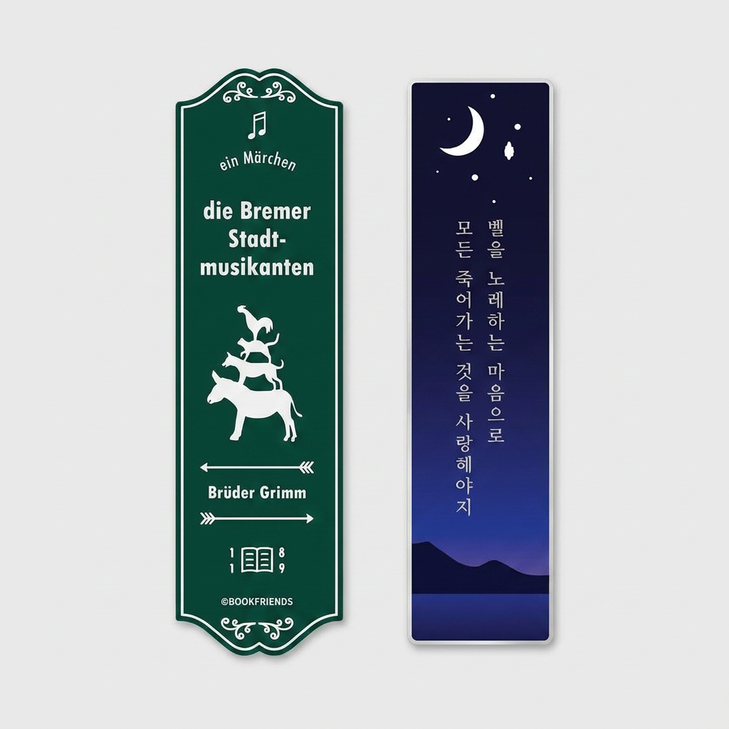 BOOKFRIENDS 컬러링 스틸 북마크, 세계문학 모비딕, 1개