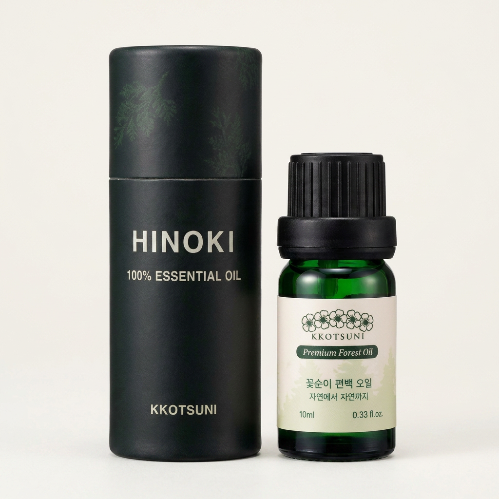 꽃순이 편백오일 피톤치드 원액, 10ml, 1개