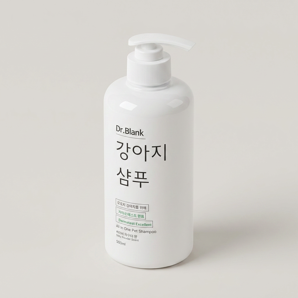닥터블랭크 저자극 강아지 올인원 샴푸, 베이비파우더향, 500ml, 2개