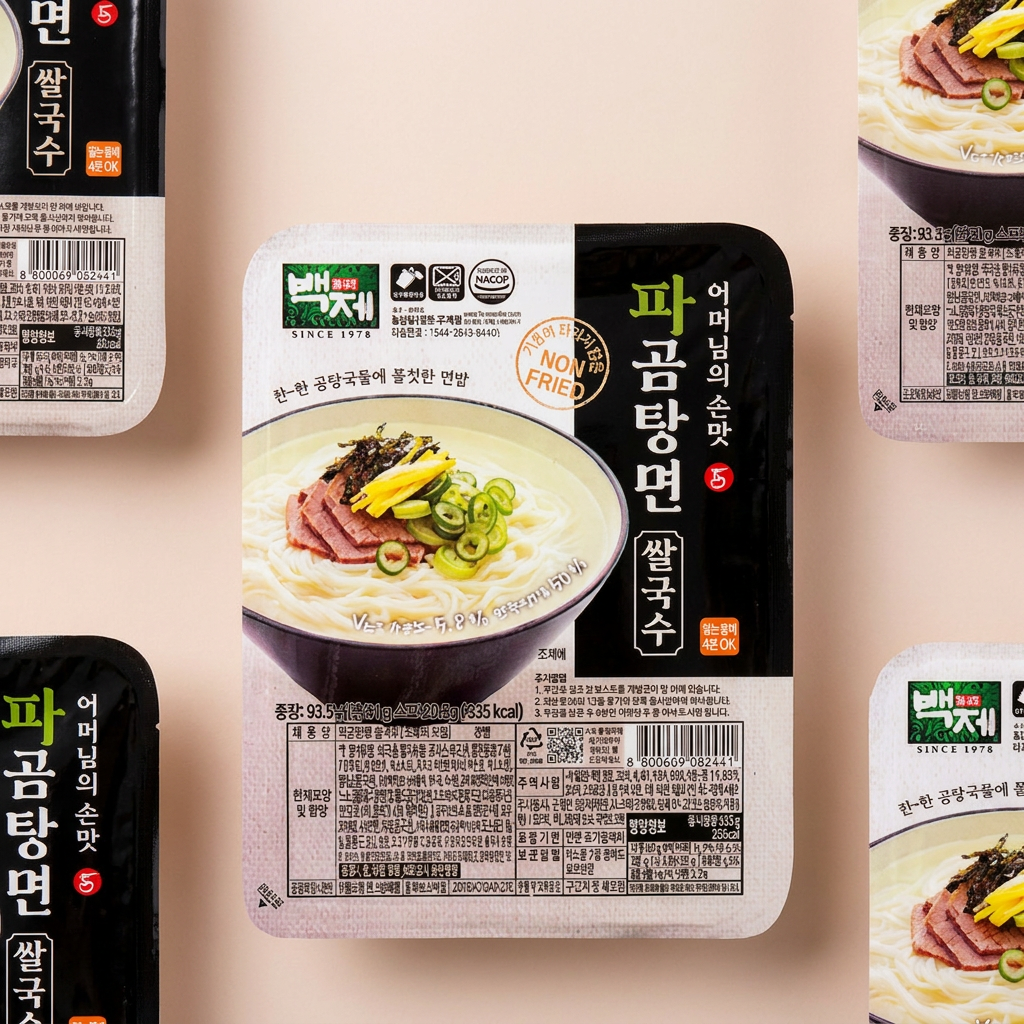백제 쌀국수 파곰탕면, 93.5g, 20개입, 1개
