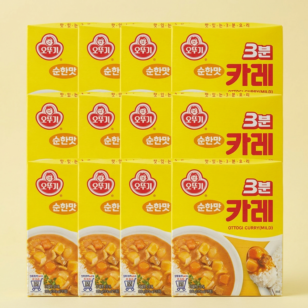 오뚜기 3분 카레 순한맛, 200g, 12개