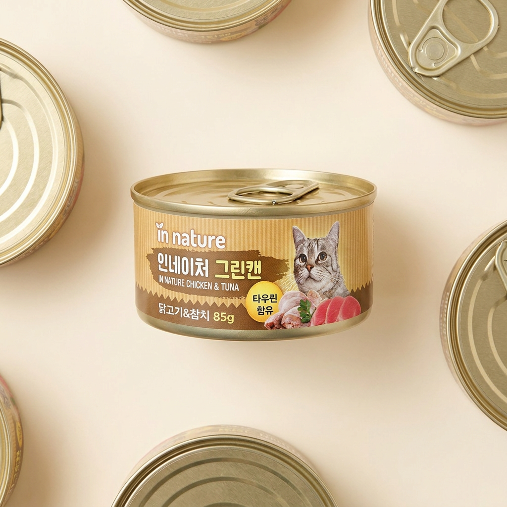 인네이쳐 그린캔 고양이간식, 닭고기+참치, 85g, 24개입, 1개