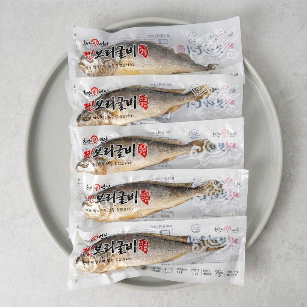 변성정 영광 법성포 내장제거 간편 찐보리굴비, 특대, 28cm 내외, 5마리, 1세트