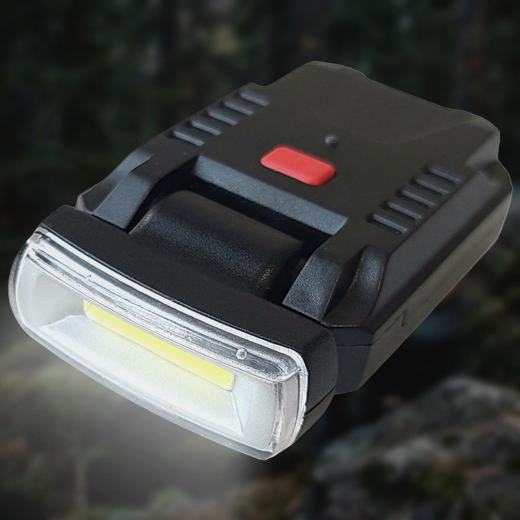 LED 모자랜턴, 블랙, 1개
