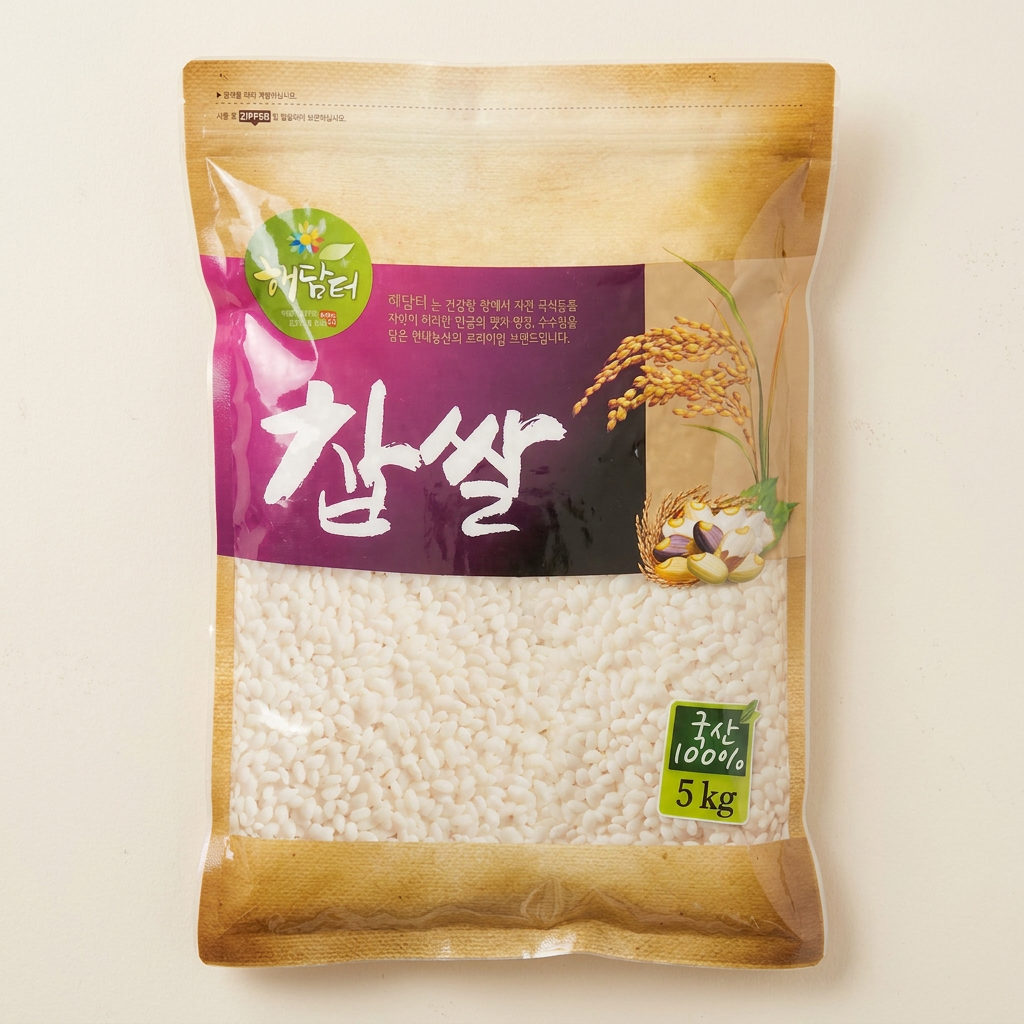 현대농산 국내산 찹쌀, 5kg, 1개
