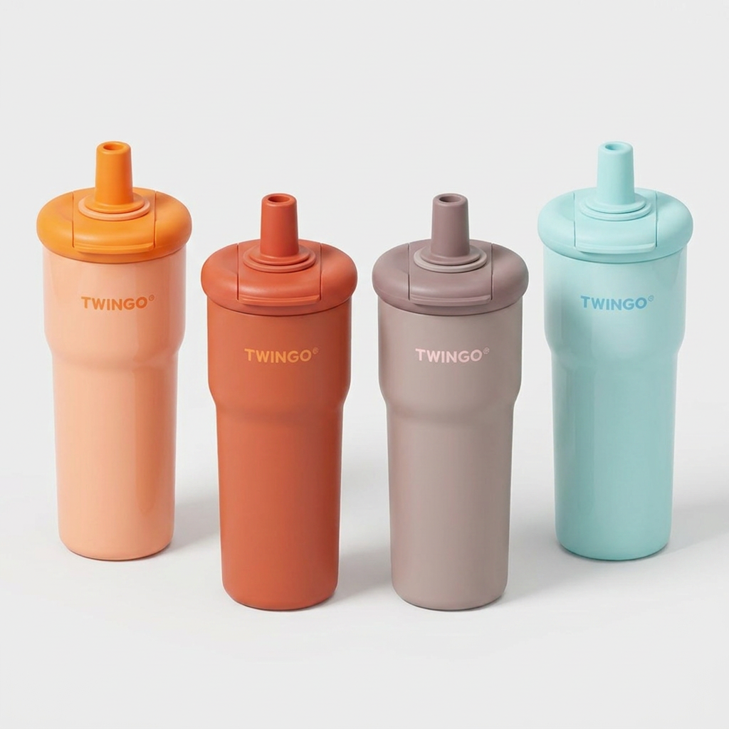 트윙고 투웨이 스트로우 텀블러, 클래시베이지, 700ml, 1개