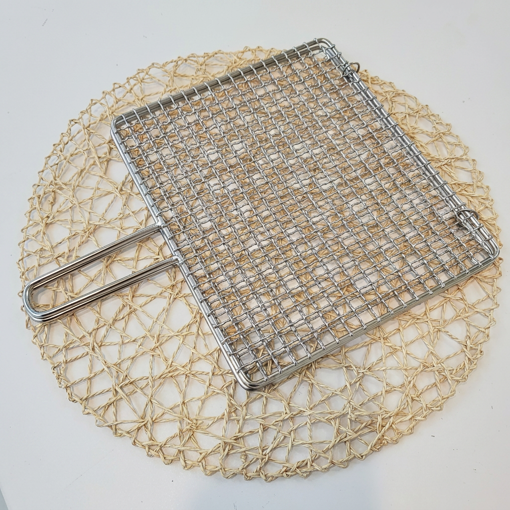 DJ석쇠 국산 스텐 접석쇠 DZ, 25.5cm x 21.5cm, 1개