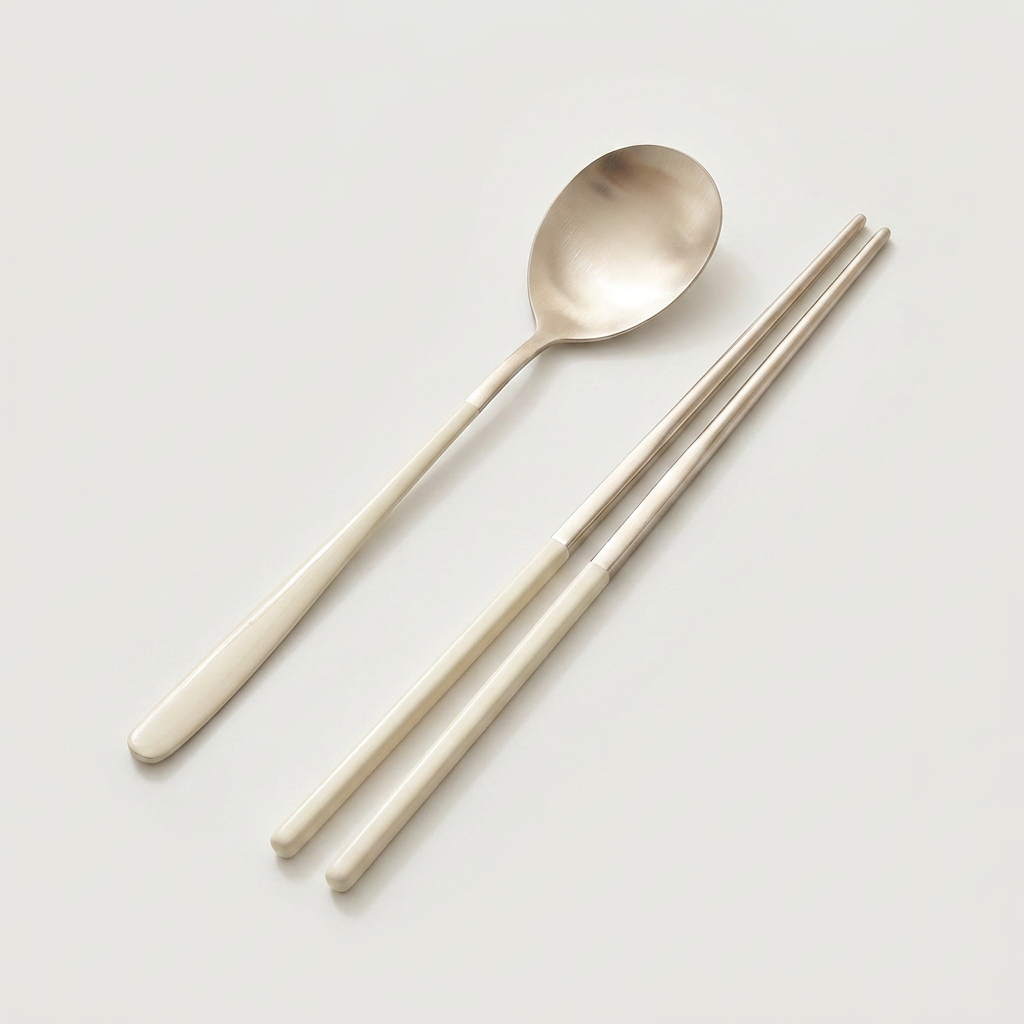 라우엘 구르메 커트러리 수저 세트, 화이트, 4세트, 숟가락 4p, 젓가락 4p