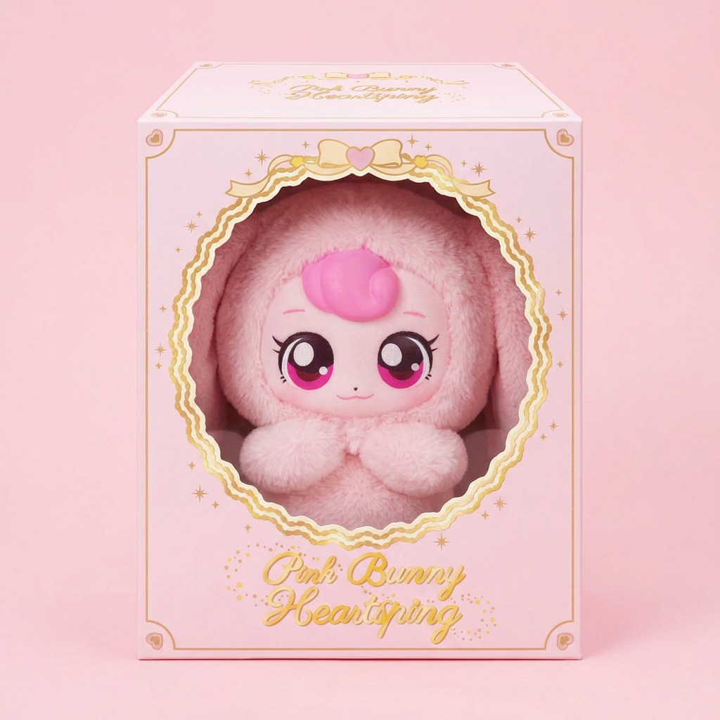 SAMG 프린세스 캐치! 티니핑 핑크 버니 하츄핑 인형, 혼합색상, 18cm, 1개