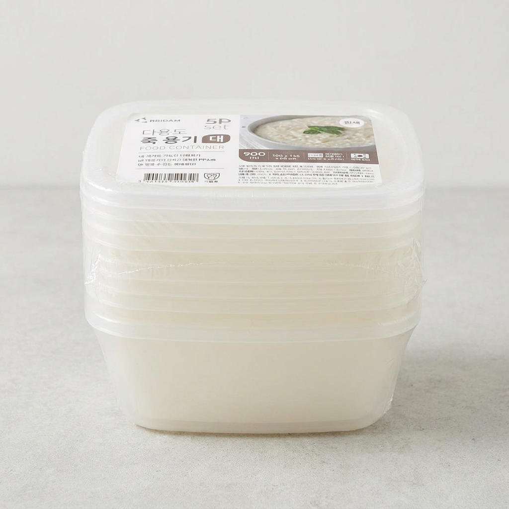 리담 다용도 죽용기, 900ml, 5개