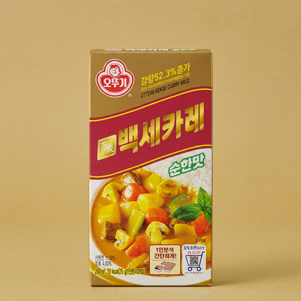 오뚜기 백세카레 고형 순한맛, 200g, 1개